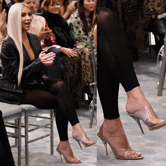 SARAH SIAH Shoes - Last Size 8.5**🌹Kardashian Transparent Open Toe H